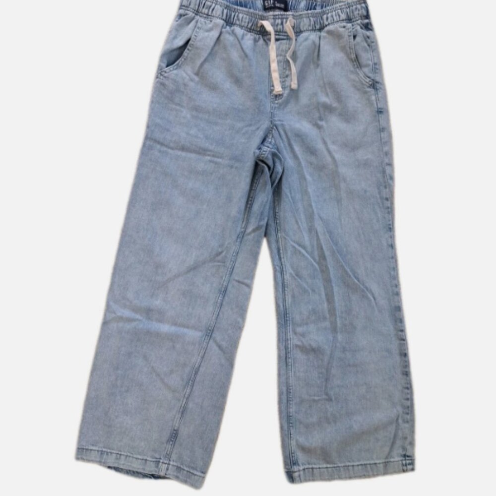 GAP Factory High Rise Wide-Leg Pull-On Jeans - Size Medium - Picture 4 of 7